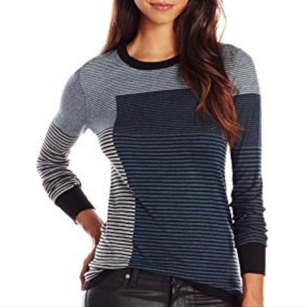 Bela NYC Women's Monroe Mixed Stripe Sweater NWT